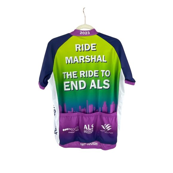 Primal Ride Marshal Tribute Trek 2023 Unisex Sports Cut Raglan Cycling Jersey L - Picture 2 of 10